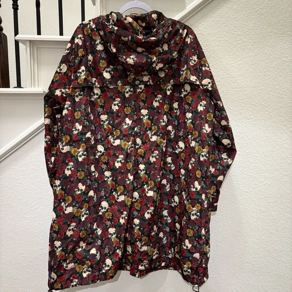 torrid Skull and Floral Rain Jacket - Picture 8 of 11